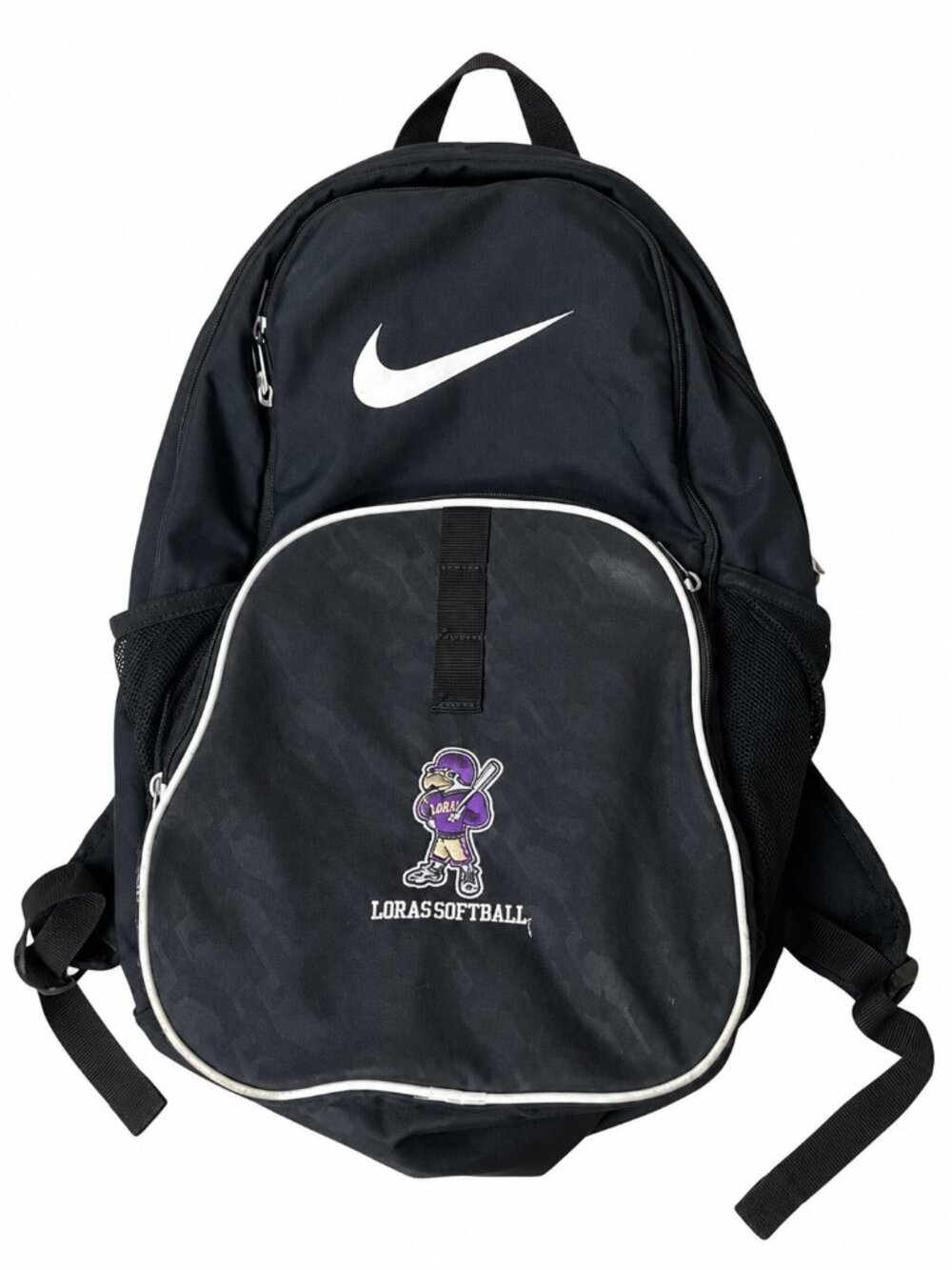Nike Black Softball Backpack Loras College Duhawks Team Bat Sports Bag
